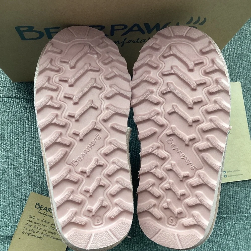 BEARPAW Toddler Girls Elle Zipper Casual Boots, size 8